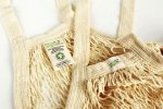 Síťovka - nákupní taška s dlouhým uchem NATURAL