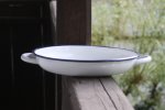 Smaltovaná miska s uchy 24 cm