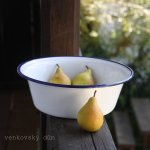 Smaltovaná miska 20 cm s modrou