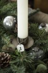Adventní štítky 1 - 4 plechové