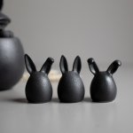 Velikonoční zajíčci Triplets Cast Iron - set 3 ks