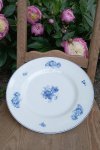 Modré květy - velký kulatý porcelánový tác