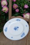 Modré květy - velký kulatý porcelánový tác