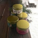 Vonná svíčka v plechové dózičce - červená