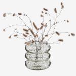 Vázička skleněná oblázková