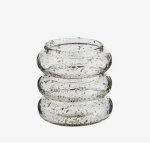 Vázička skleněná oblázková