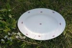 Tác porcelánový - růžičky