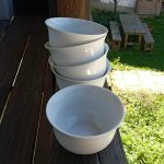 Porcelánová miska s vlnkami