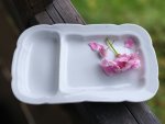 Tácek porcelánový dělený