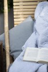 Bavlněný přehoz - quilt - proužek bílo-modrý