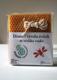 Sada na výrobu svíček (včelí vosk)