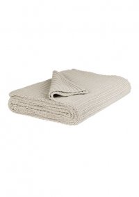 Bavlněný přehoz - quilt - pletený - cream