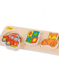 Dřevěné vkládací puzzle - Hračky