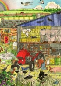 Puzzle dřevěné FARMA 24 dílků