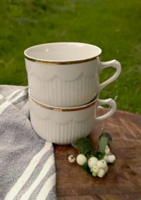2 porcelánové hrníčky - šálky - Hory u Lokte