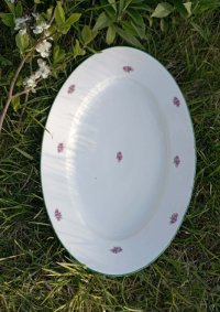 Tác porcelánový - růžičky