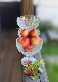 Poháry na zmrzlinu skleněné - jahůdky